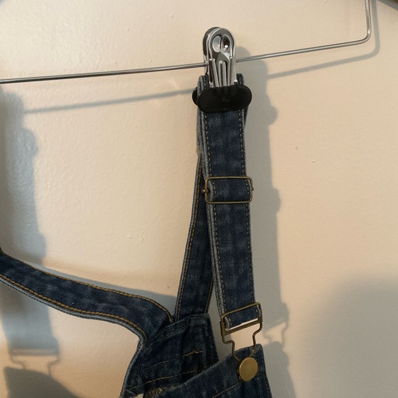 Dark Blue Oversized Overalls - Picture 4 of 5